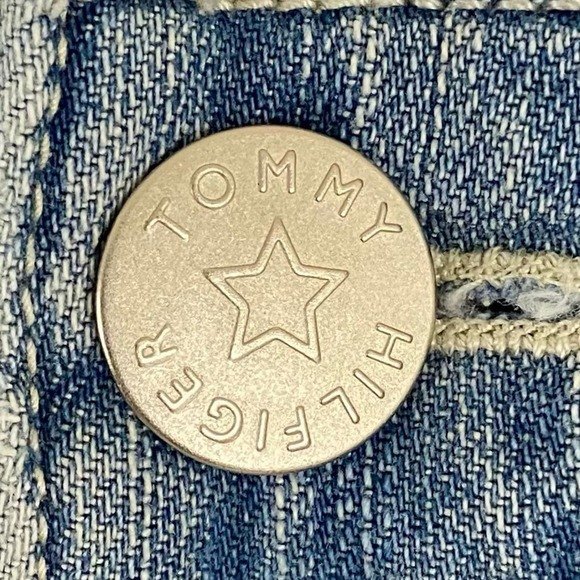 Tommy Hilfiger Wide Leg Capri Jeans Women's Size 8 High-Rise Light Wash Denim - Picture 7 of 11